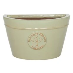 Woodlodge 26cm Mint Green Glazed Edwardian Wall Planter